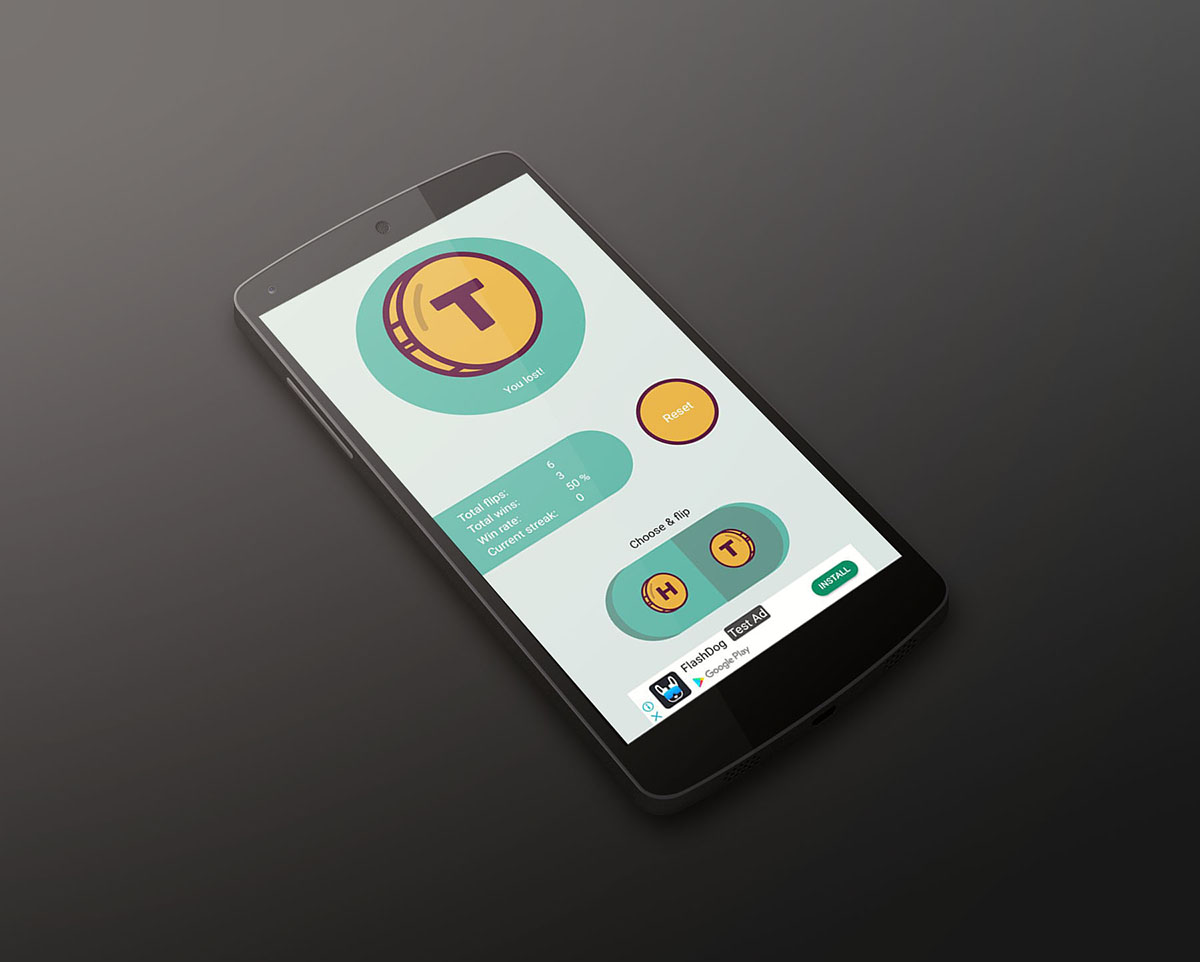 React Native Coin Flipping Mobile App - Mikk Villem | Animation, design and  front-end development